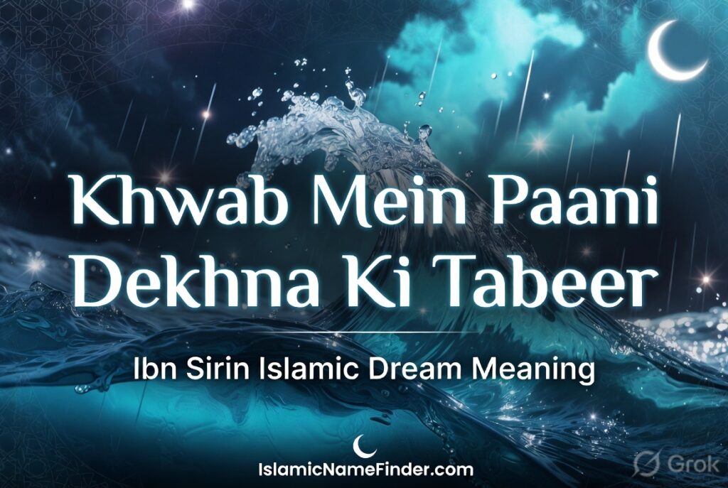 Khwab Mein Paani Dekhna Ki Tabeer in Urdu