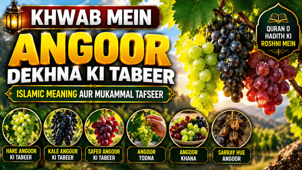 Khwab Mein Angoor Dekhna Ki Tabeer – Seeing Grapes in a Dream