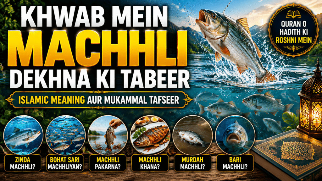 Khwab Mein Machhli Dekhna Ki Tabeer – fish swimming in water
