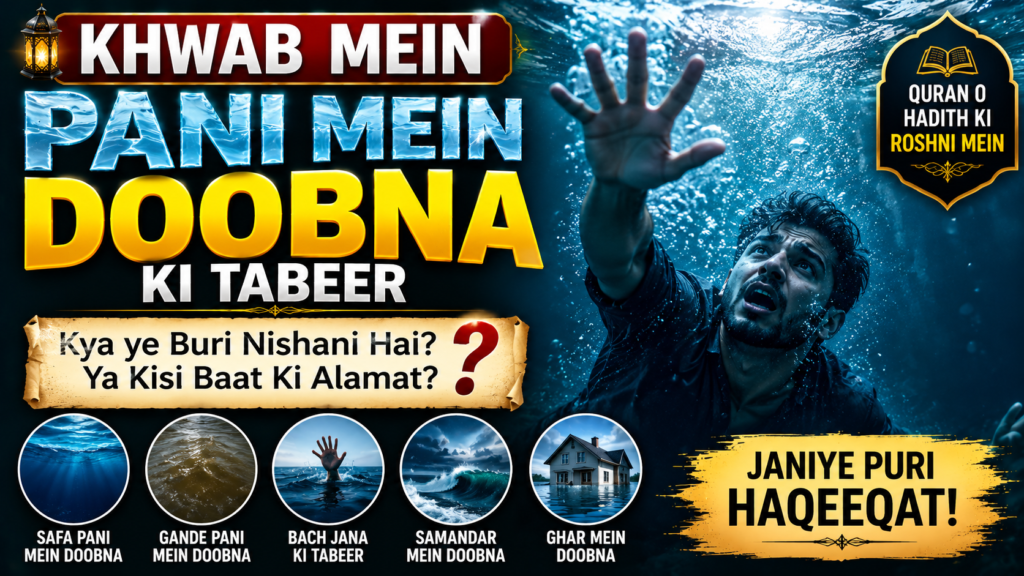 Khwab Mein Pani Mein Doobna Ki Tabeer